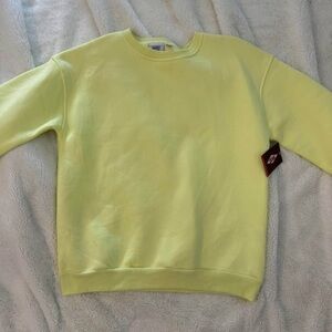 Curl Surf Lime Green Crewneck Sweater